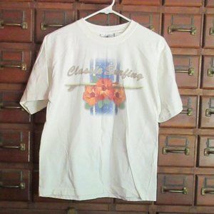 CLASSIC SURFING Hibiscus Short Sleeve T-Shirt Large
